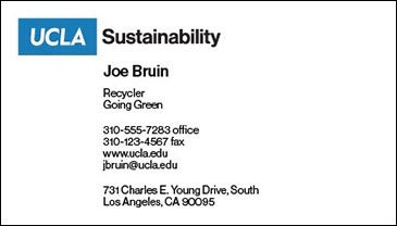 UCLA Business Card